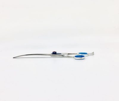 8” Professional Grooming Curve Scissor with Drop Finger Handset