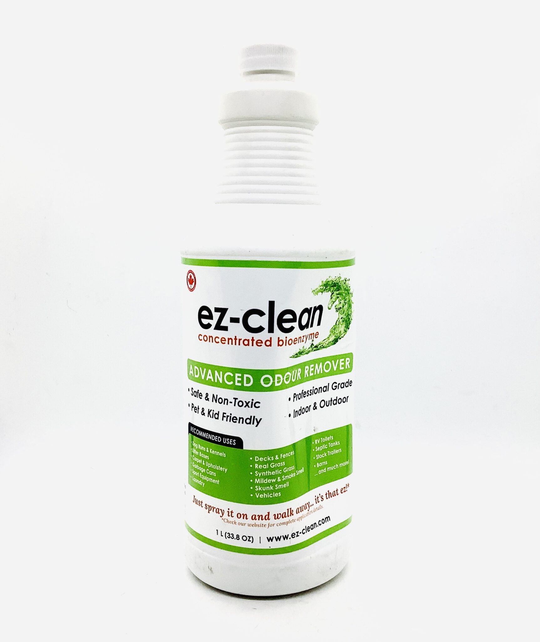 EZ-Clean Bioenzyme Cleaner, 1 L Spray with Hose Attachment