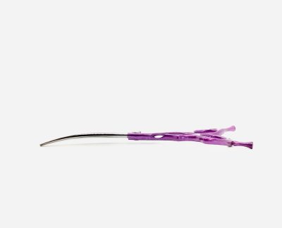 Side View - 6.5” Asian Fusion Curve Scissor - Purple
