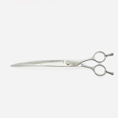8” Extreme Curve Scissor Left Handed - Brushed Metal