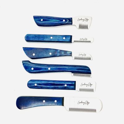 Hand Stripping Knife 6 Pce Complete Set Left Handed