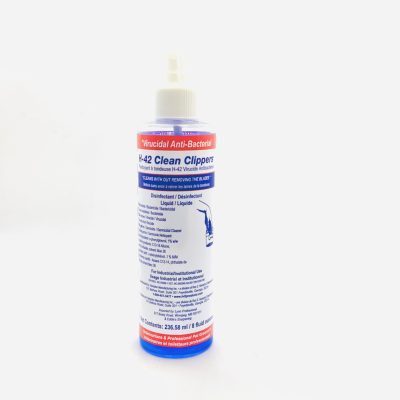 Virucidal Anti-Bacterial H-42 Clean Clippers 8oz Spray