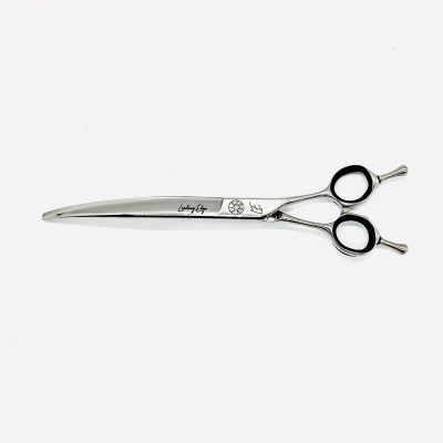 7.75" Extreme Curve Scissor Right Handed - Polished Metal