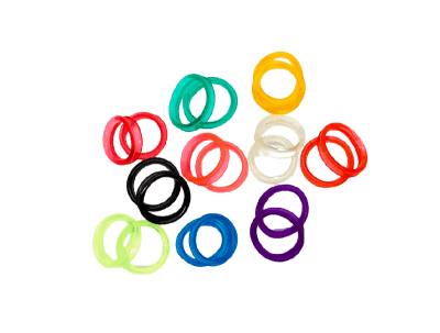 Silicone Scissor Ring Inserts For Scissors – Assorted Colors 10 Pack