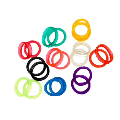 Silicone Scissor Ring Inserts For Scissors – Assorted Colors 10 Pack