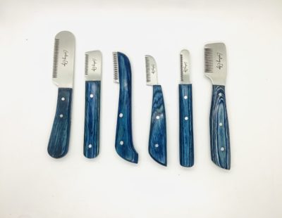 Hand Stripping Knife 6 Pce Complete Set Left Handed