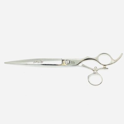 8" straight swivel grooming scissor right handed