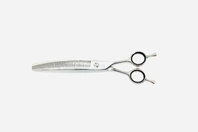 7.5" curved fluffer , 48 piano teeth grooming shear: flipping capabilities