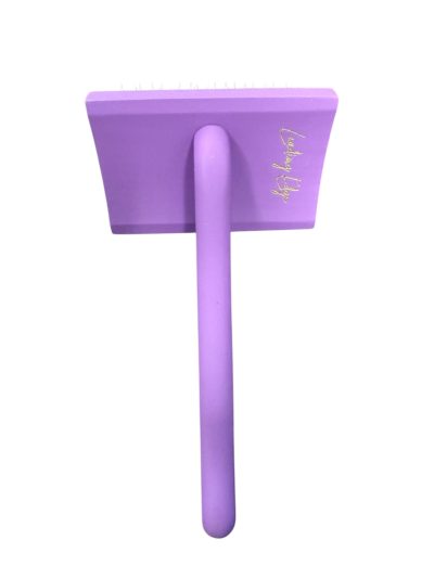 Pro Slicker Brush for Dogs - Medium Purple (2)