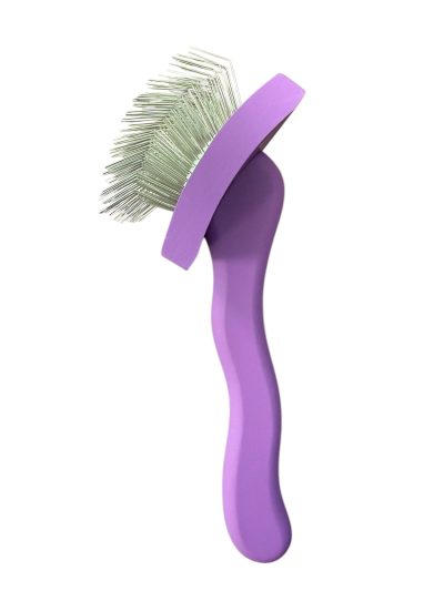 Pro Slicker Brush for Dogs - Medium Purple