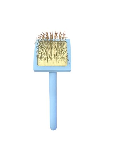 Pro Slicker Brush for Dogs - Small Blue (2)