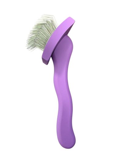 Pro Slicker Brush for Dogs - Small Purple