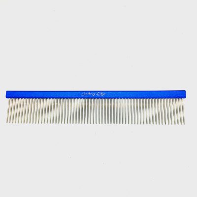 Coarse Pet Grooming Comb 10" with 1.5” Pins, Dark Blue Spine