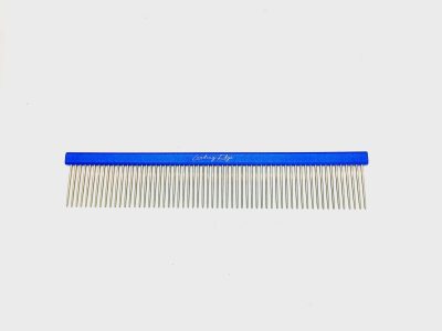 Coarse Pet Grooming Comb 10" with 1.5” Pins, Dark Blue Spine