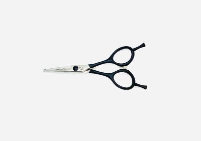blunt tip scissor 4.5" straight black anti slip handle