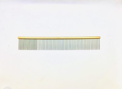 9.5" ultra lightweight pet grooming comb, coarse/fine
