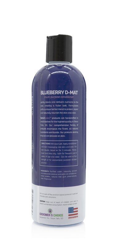 bark2basics blueberry d mat dog conditioner