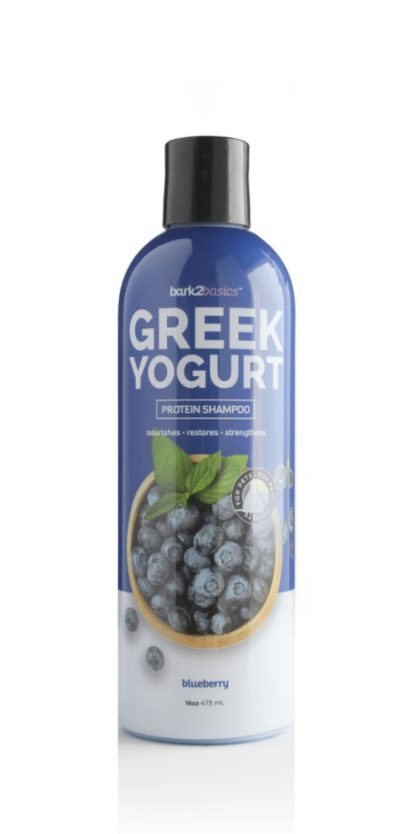 bark2basics blueberry greek yogurt dog shampoo