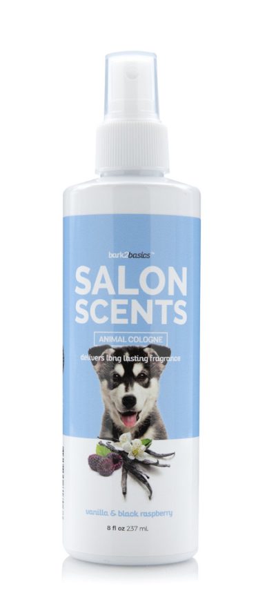 bark2basics salon scents vanilla & black raspberry dog cologne, 8oz