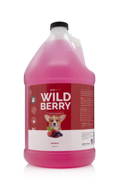 bark2basics wild berry dog shampoo