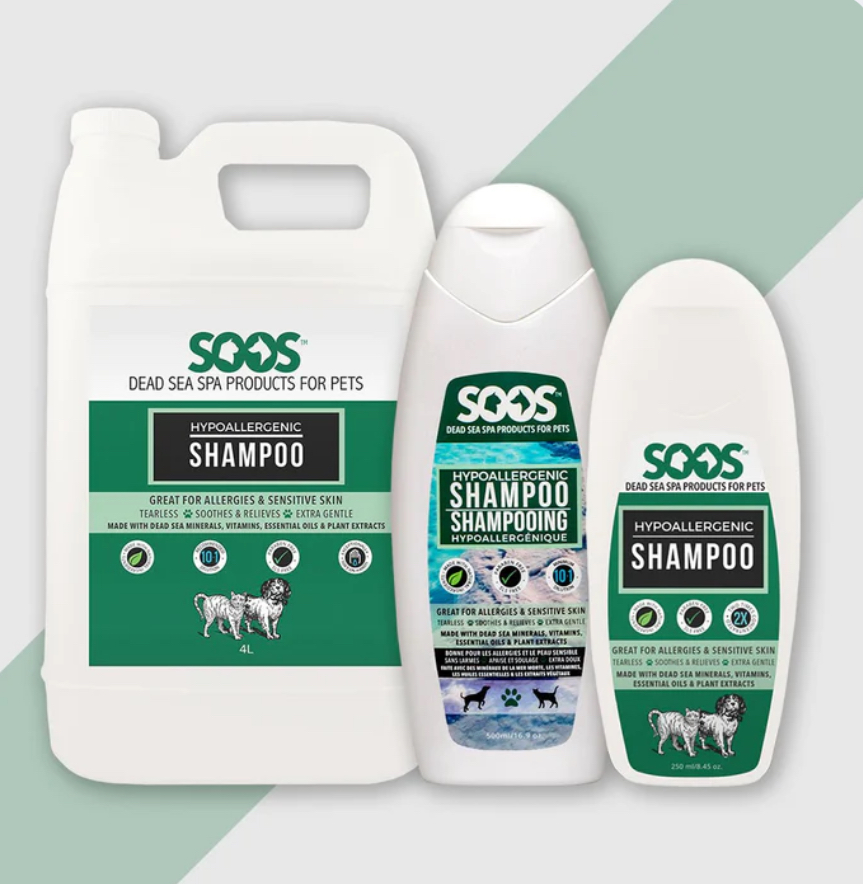 soos hypoallergenic shampoo for dogs & cats