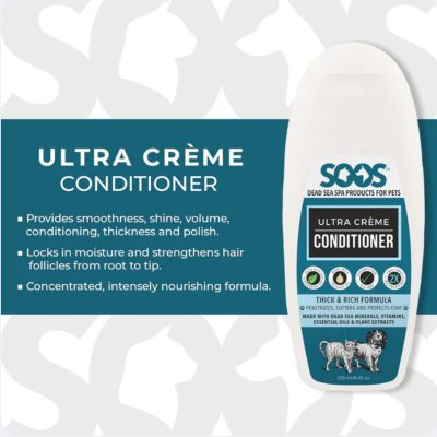 SOOS ultra creme pet conditioner for dogs & cats