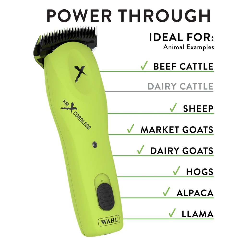 Wahl KMX Cordless Livestock Series Clipper Leading Edge Sharpening