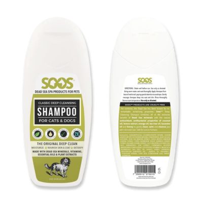 soos classic deep cleansing shampoo for dogs & cats
