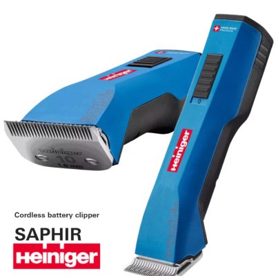 heiniger saphir cordless clipper with 2 batteries