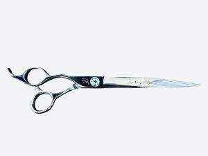 Left Handed 8" Curve Scissor with Decorative Handle