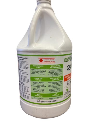ez-clean odor and stain remover - Label